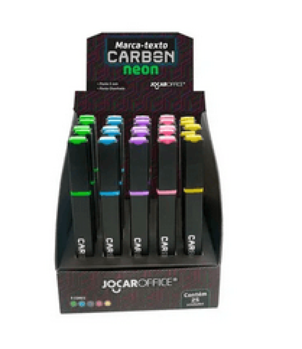 MARCA TEXTO JOCAR OFFICE CARBON NEON 94110 LEONORA