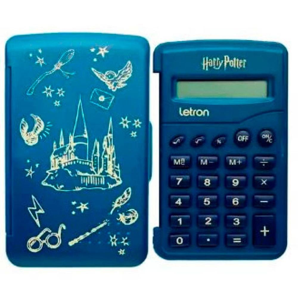 Encontraproduto.com.br - Calculadora Letron 8 Dígitos Flip Harry Potter (MP)