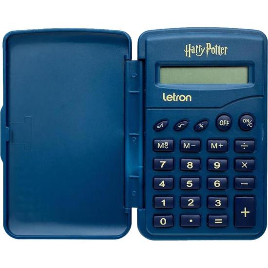 Encontraproduto.com.br - Calculadora Letron 8 Dígitos Flip Harry Potter (MP)