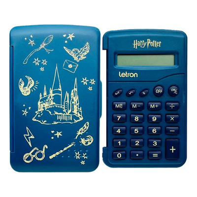 Encontraproduto.com.br - Calculadora Letron 8 Dígitos Flip Harry Potter (MP)