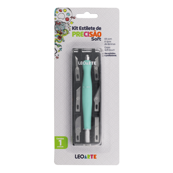 Encontraproduto.com.br - Kit Estilete de Precisao Soft Leoarte
