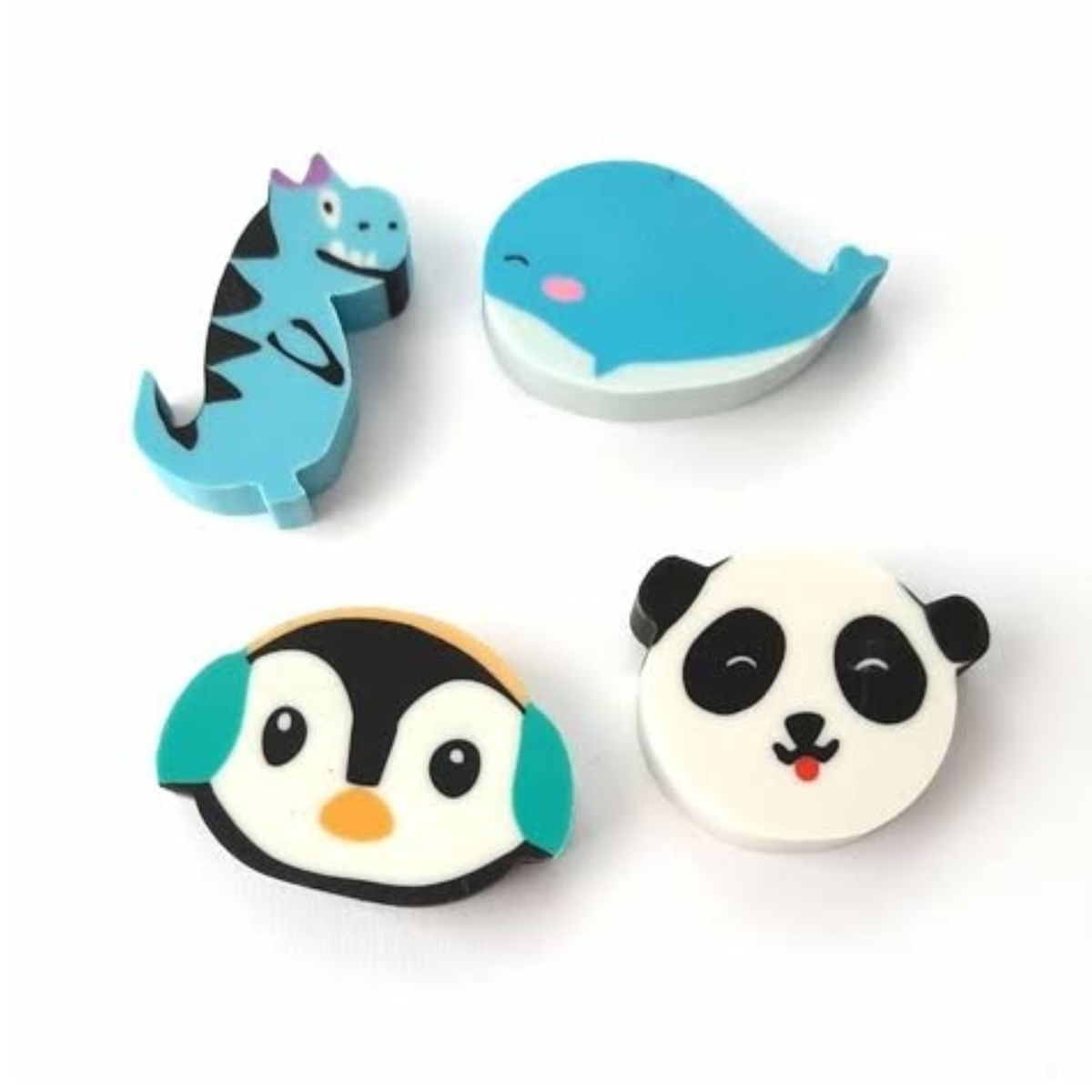 BORRACHA FORMAS PET PINGUIM BALEIA PANDA E DINO -  LEO E LEO