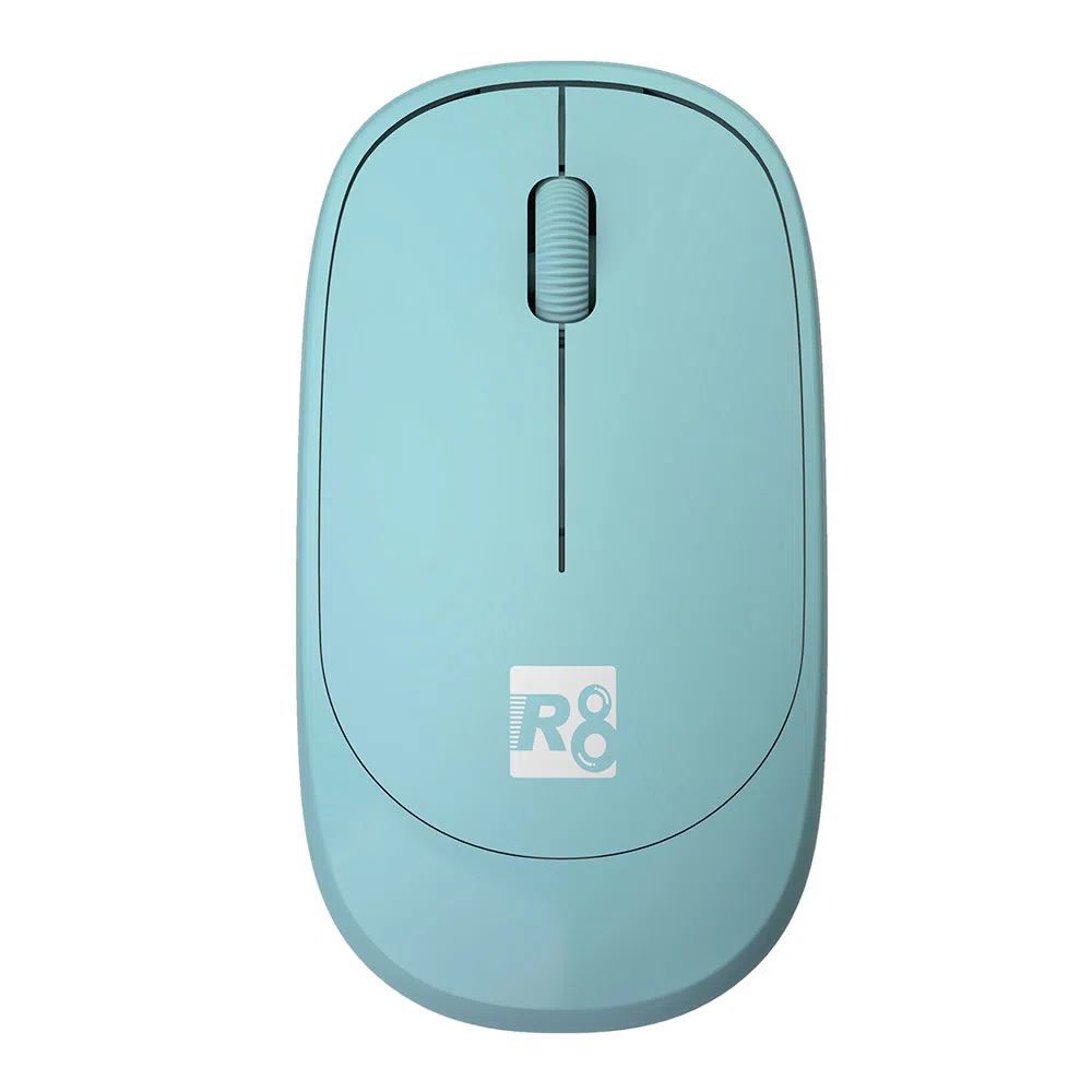 Encontraproduto.com.br - Mouse Sem Fio Letron R8 1709, Compacto Com 3 Botões e Azul