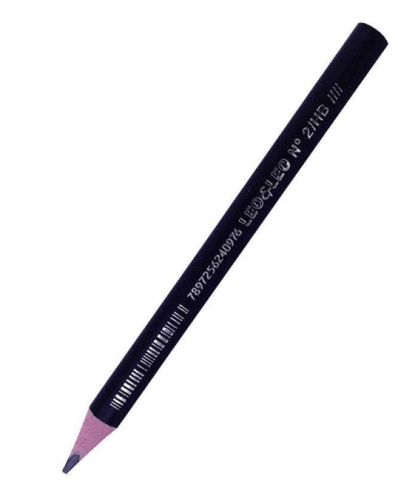 LAPIS GRAFITE CORPO PRETO RESINA BIG 15HB 4197 LEONORA