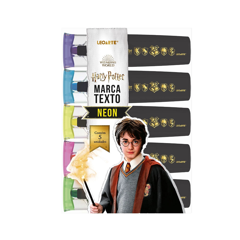 Encontraproduto.com.br - Marca Texto Harry Potter Neon 5 Cores