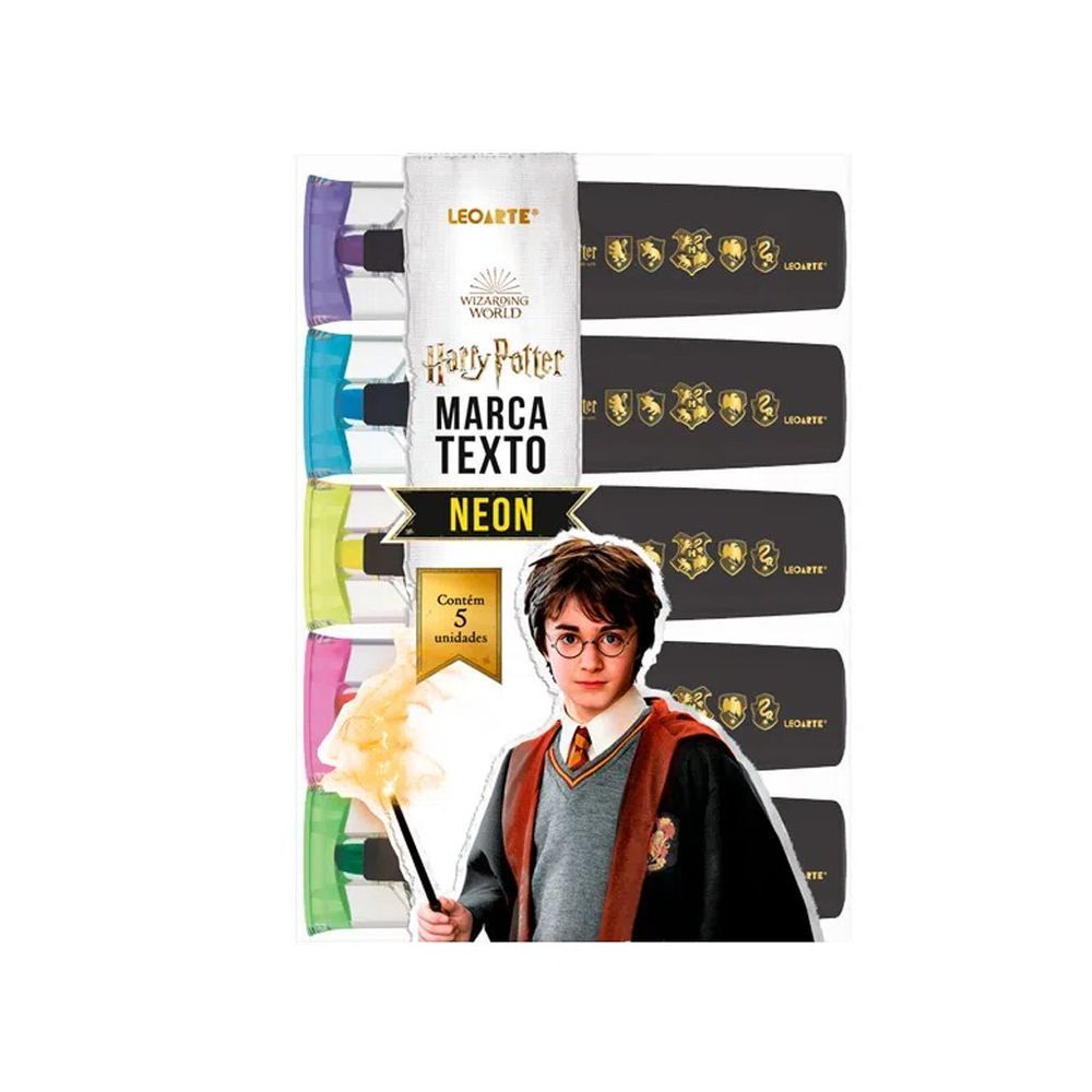 Encontraproduto.com.br - Marca Texto Harry Potter Neon 5 Cores