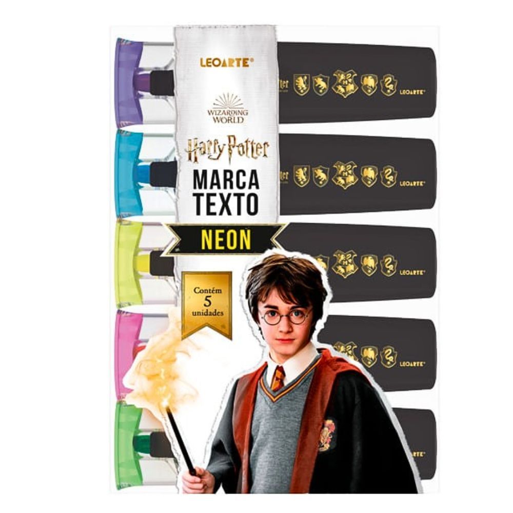 Encontraproduto.com.br - Marca Texto Harry Potter Neon 5 Cores
