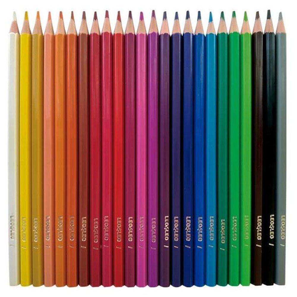 Encontraproduto.com.br - Lápis de Cor Leonora 24 Unidades