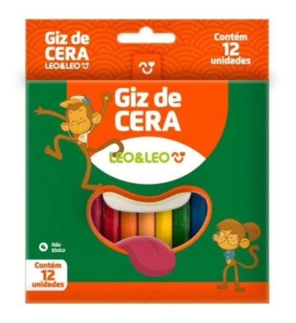 Giz De Cera Leo&Leo Fino 12 Cores (MP)
