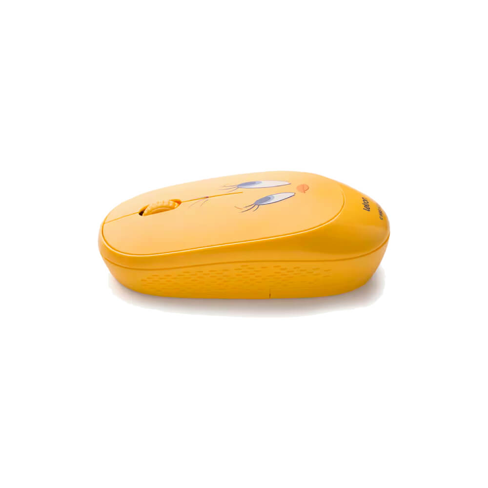 Encontraproduto.com.br - Mouse S/ Fio Piu Piu Amarelo 1000dpi - Letron