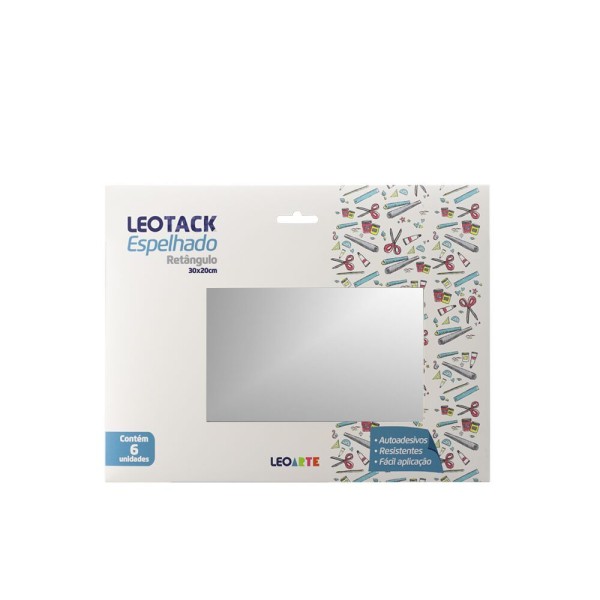Encontraproduto.com.br - Kit Adesivo Leonora Espelhado Retângulo c/6