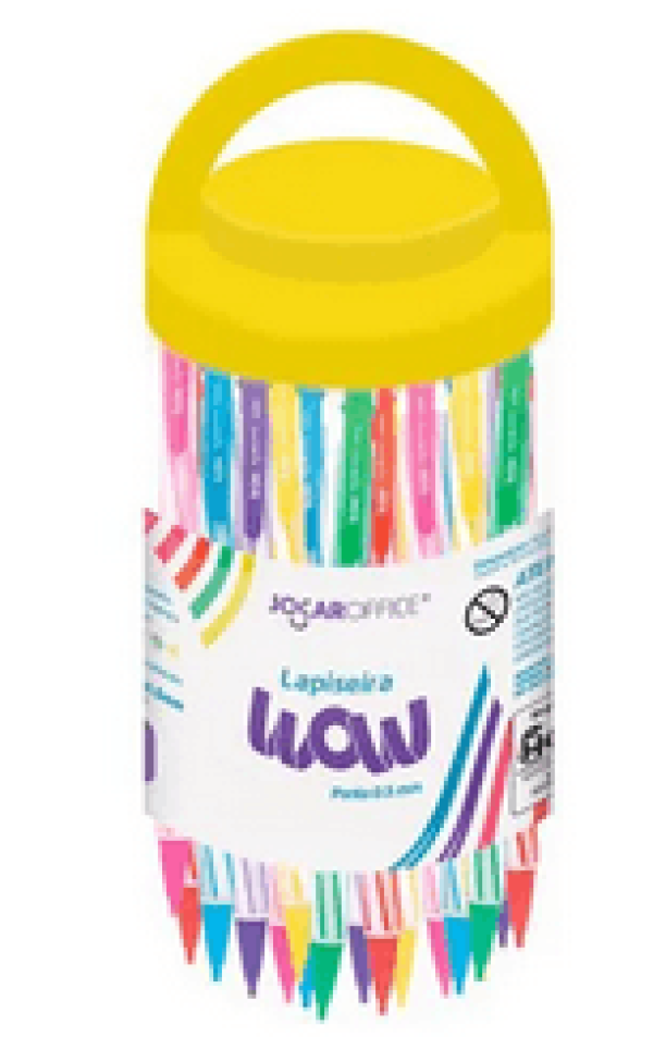 Encontraproduto.com.br - LAPISEIRA JOCAR OFFICE WOW 0.5 CORES MISTAS 92412 LEONORA
