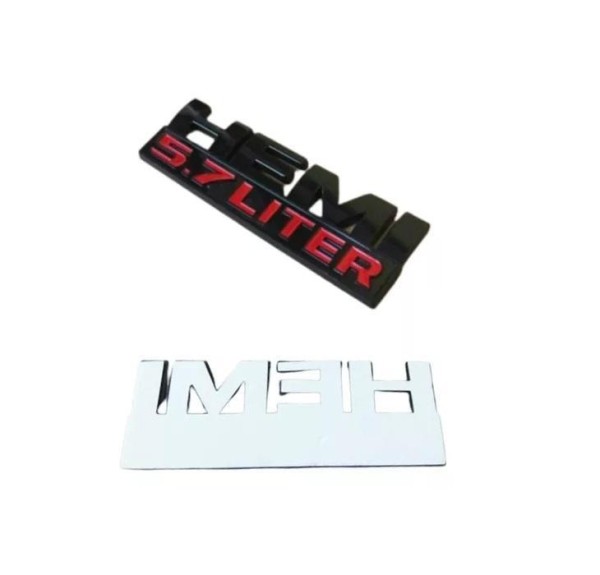 Encontraproduto.com.br - 1 Emblema Em Metal
hemi 5.7
emblema Dodge Hemi 5.7 Liter
ford F250
ford Ranger
dodge Ram
hummer

origem Importado
preto/vermelho
tamanho Em Cm (axl) 4 X 12
material Metal
fixação Fita Dupla Face