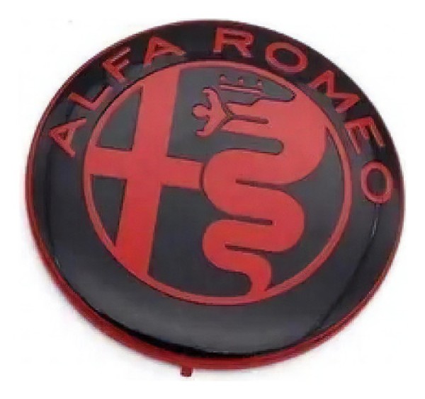 Encontraproduto.com.br - 1 Emblema Adesivo Alfa Romeo 74mm Aluminio Capô Portamala