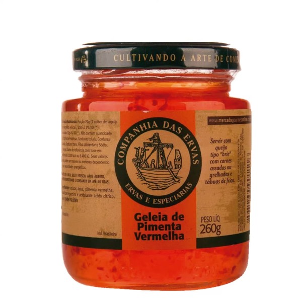Encontraproduto.com.br - Geleia De Pimenta Vermelha Cia Das Ervas 260 G