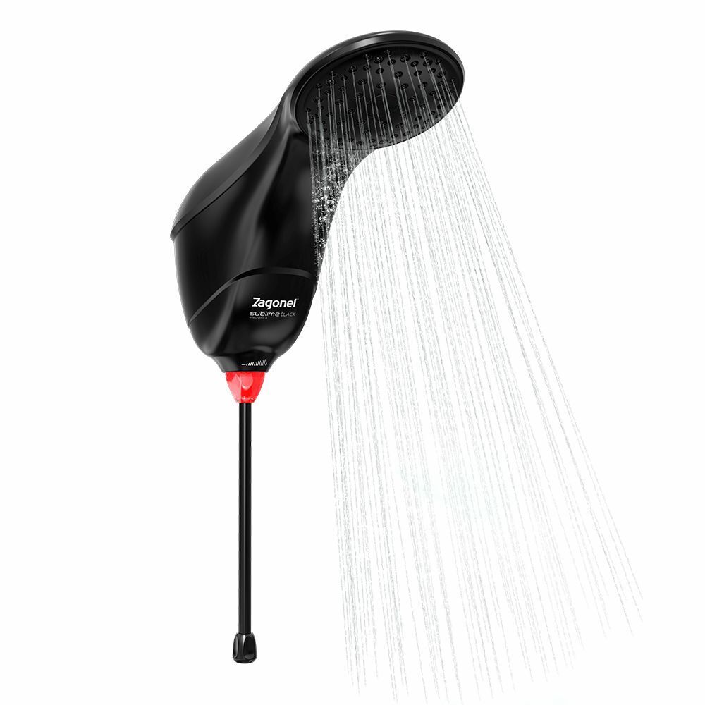 Encontraproduto.com.br - Chuveiro Sublime Preto 7500W Eletrônico Zagonel