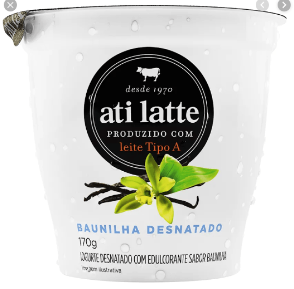Encontraproduto.com.br - Iogurte Desnatado Sabor Baunilha Atilatte 170 G