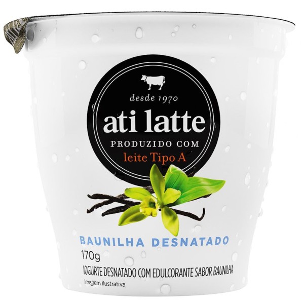 Encontraproduto.com.br - Iogurte Desnatado Sabor Baunilha Atilatte 170 G
