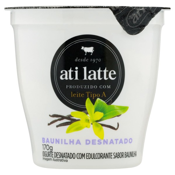 Encontraproduto.com.br - Iogurte Desnatado Sabor Baunilha Atilatte 170 G