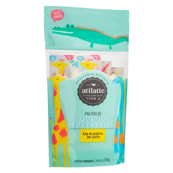 Encontraproduto.com.br - Queijo Muçarela Em Palito Infantil Atilatte 304g