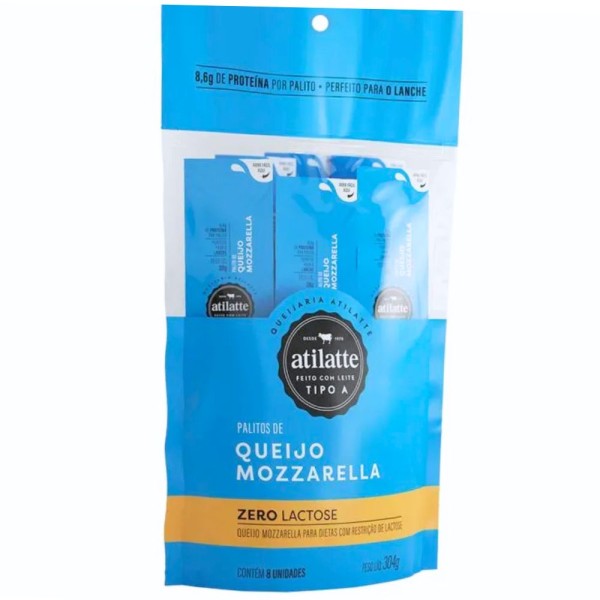 Encontraproduto.com.br - Palitos De Queijo Mozzarella Zero Lactose Atilatte 304 G