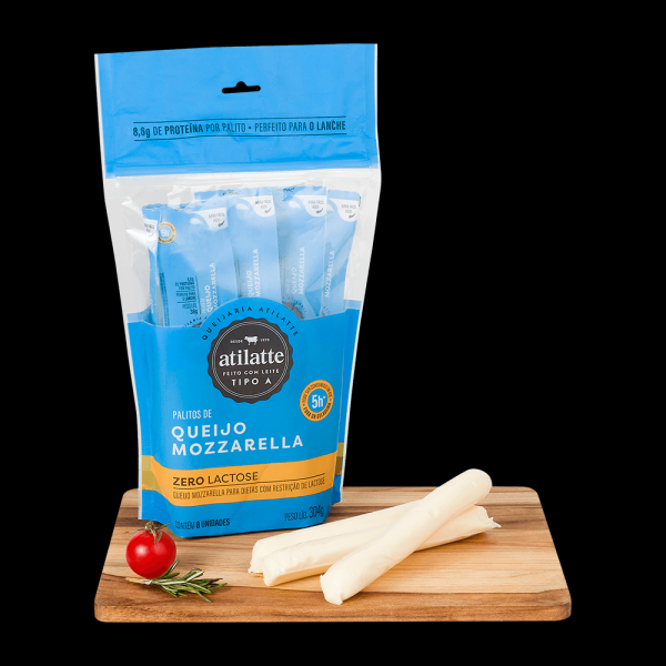Palitos De Queijo Mozzarella Zero Lactose Atilatte 304 G