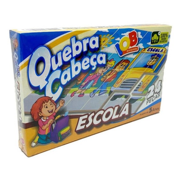Quebra Cabeca 24 Pecas Escola +5 Anos IOB
