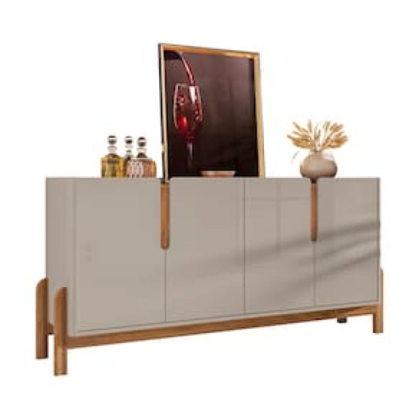 Encontraproduto.com.br - Buffet Lizz 1,70 Off-White/Cedro - Casa D