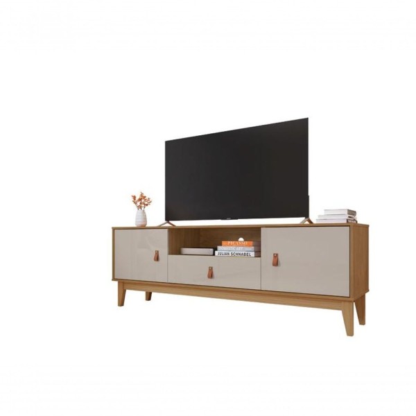 Rack Para Tv Esmeralda Plus 1,60m Cedro/off White - Casa D