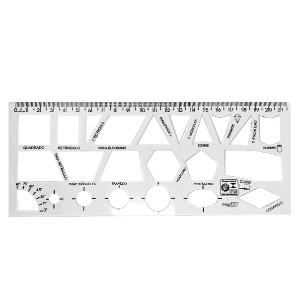 Encontraproduto.com.br - REGUA GEOMETRICA WALEU