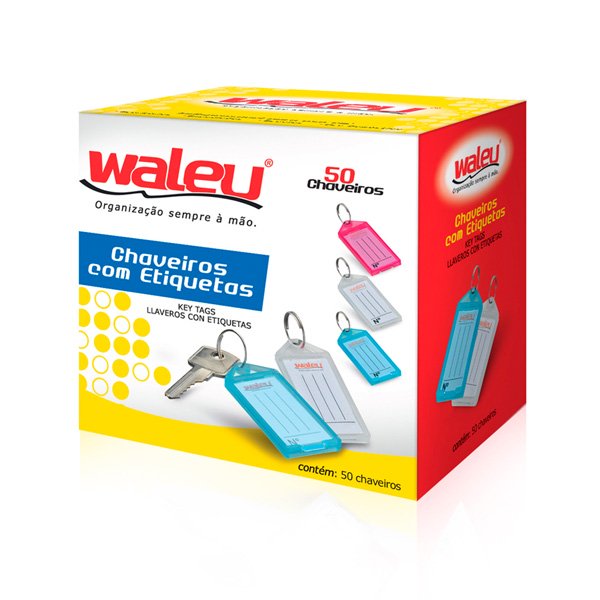 Encontraproduto.com.br - Organizador De Chaves Com 50 Un - Waleu