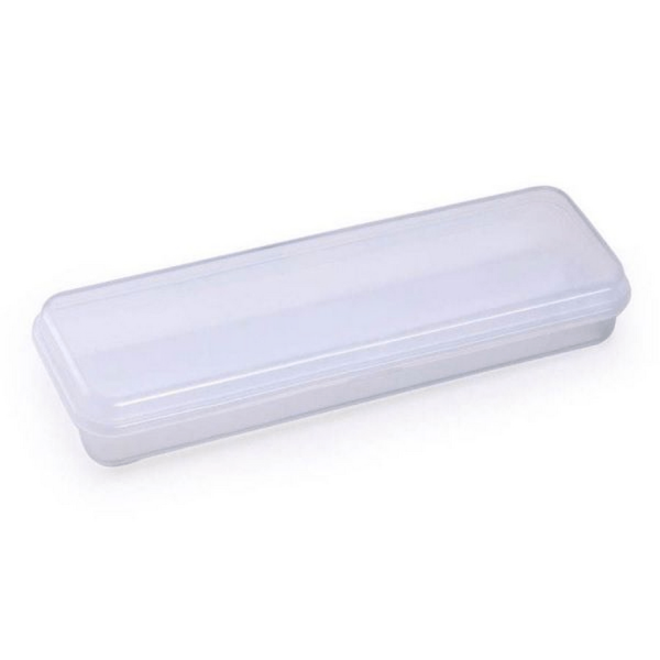 Encontraproduto.com.br - Estojo Simples Transparente Plástico - Waleu