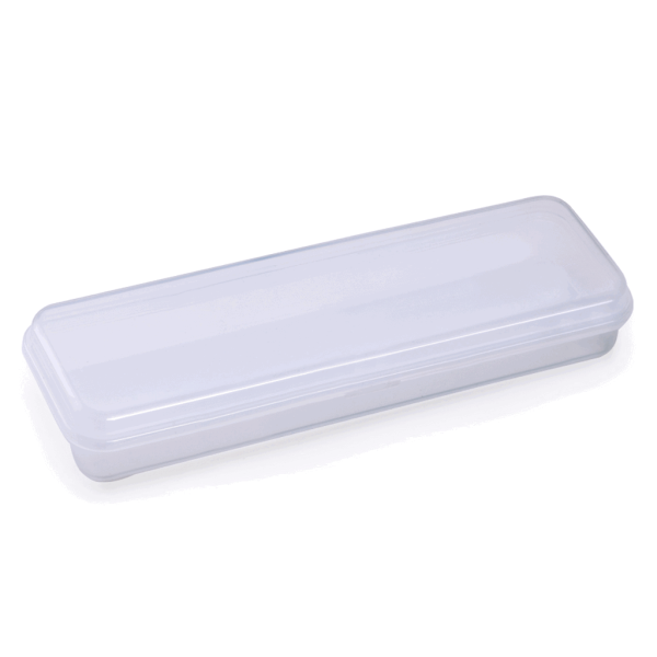 Encontraproduto.com.br - Estojo Simples Transparente Plástico - Waleu