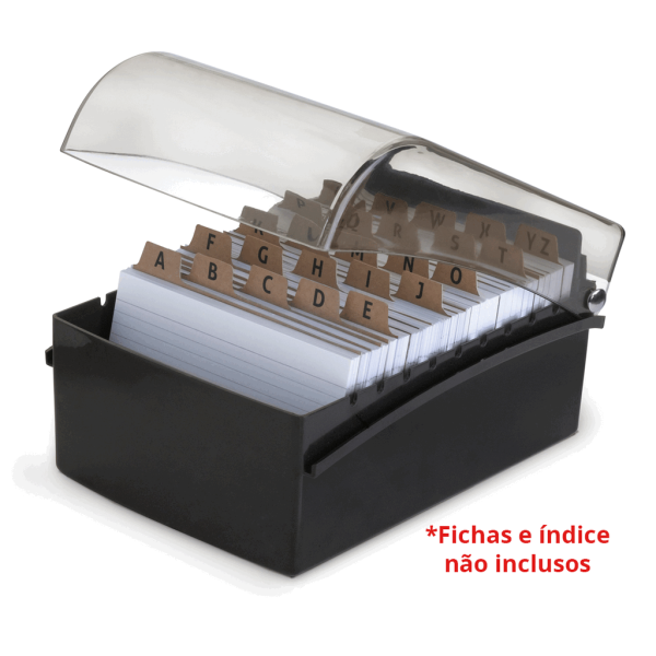Encontraproduto.com.br - FICHARIO DE MESA 6X9 PRETO