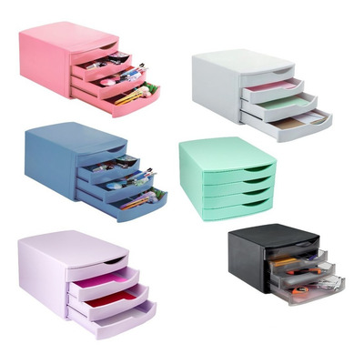 Encontraproduto.com.br - Gaveteiro Maxcril Com 4 Gavetas Azul Pastel 10100010 (MP)
