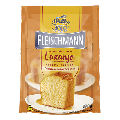 Mistura para Bolo Fleischmann Laranja 390g