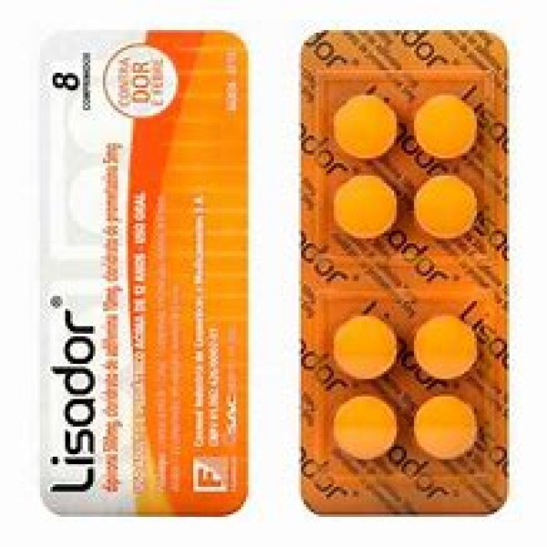 Encontraproduto.com.br - Lisador 10mg + 500mg + 5mg Comprimido Simples - Blíster com 8 Comprimidos