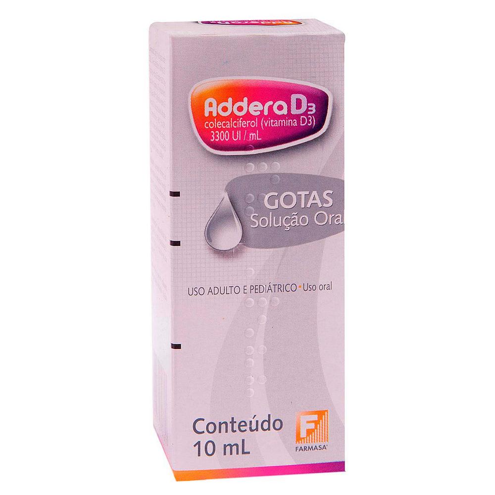 Encontraproduto.com.br - Addera D3 Gotas 10mL (Colecalciferol 3.300UI/mL)