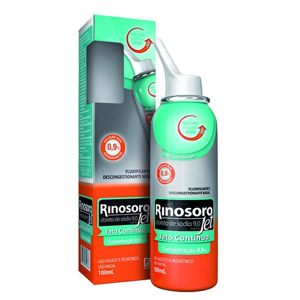 Rinosoro 0,9% Jet Solução Nasal 100ml