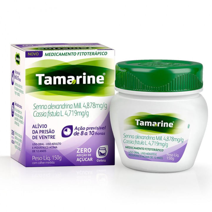 Encontraproduto.com.br - Laxante Fitoterápico Geléia Tamarine Zero Açúcar 150g