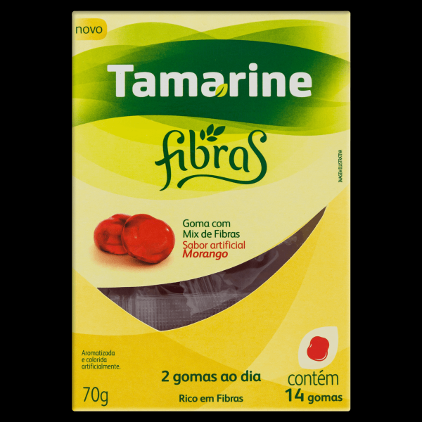 Tamarine Fibras Sabor Morango 14gm - Tamarine