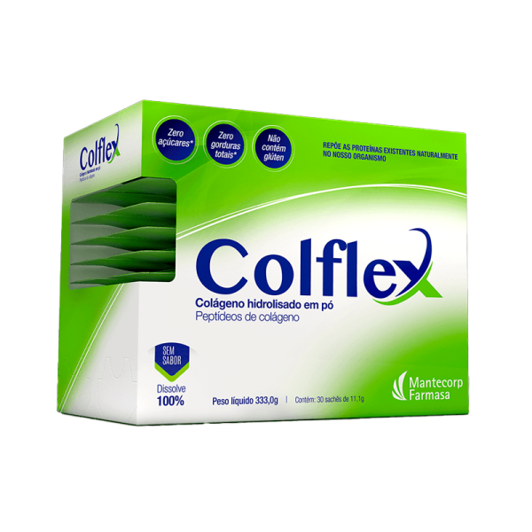 Encontraproduto.com.br - Colflex Colágeno Hidrolisado c/ 30 Sachês de 11,1g Cada