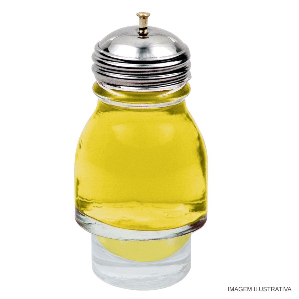 Encontraproduto.com.br - Azeiteiro de Vidro com Tampa em Aço Inox Globo