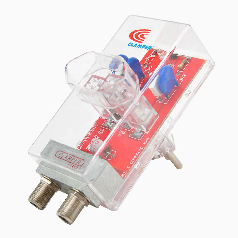 Encontraproduto.com.br - Protetor De Sobrecarga Dps E-Clamper Coaxial Clamper