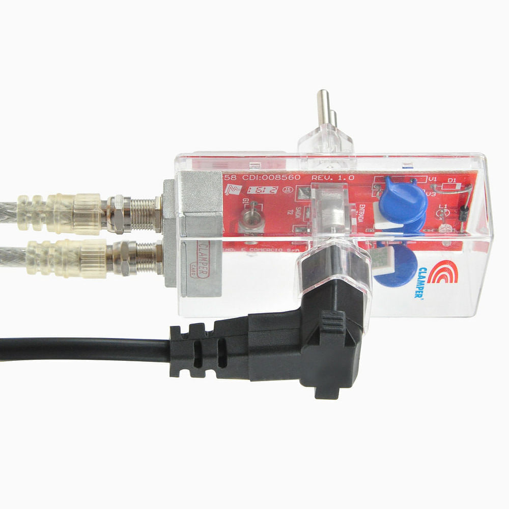 Encontraproduto.com.br - Protetor De Sobrecarga Dps E-Clamper Coaxial Clamper