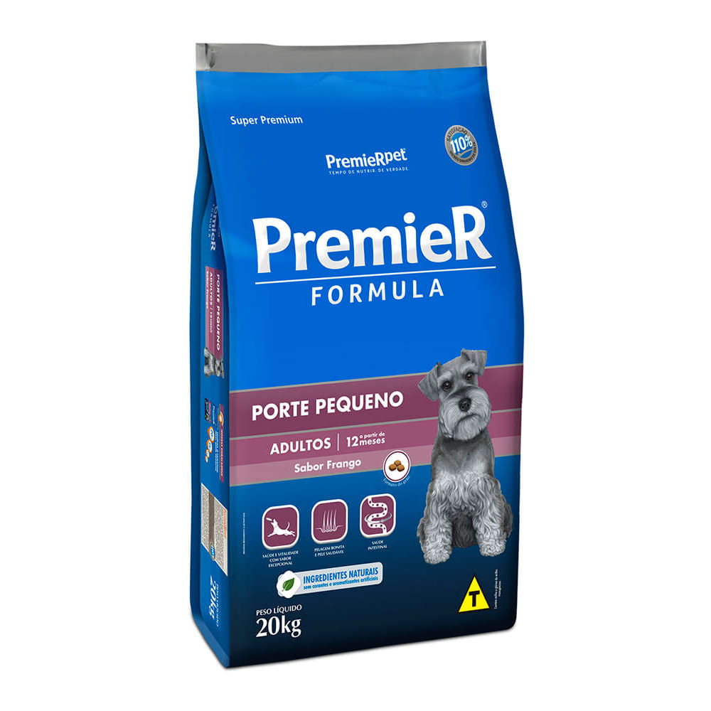 Encontraproduto.com.br - Ração Premier Fórmula Para Cães Adultos de Raças Pequenas Sabor Frango 20 Kg