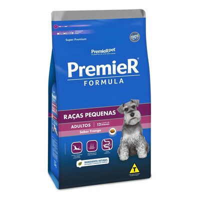 Ração Premier Fórmula Para Cães Adultos de Raças Pequenas Sabor Frango 20 Kg