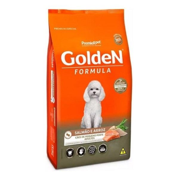 Encontraproduto.com.br - Ração Golden Fórmula Cães Adultos Raças Pequenas Salmão e Arroz
