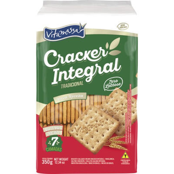 Encontraproduto.com.br - Biscoito Integral Vitamassa Cream Cracker Pacote com 350g