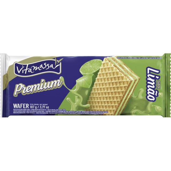 Encontraproduto.com.br - Biscoito Wafer Vitamassa Limão Pacote com 107g